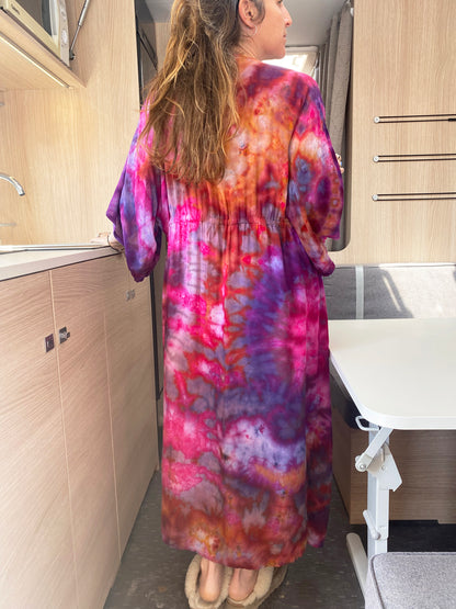 Desert Rose Hand Dyed Kimono