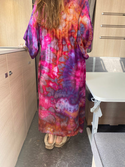 Desert Rose Hand Dyed Kimono