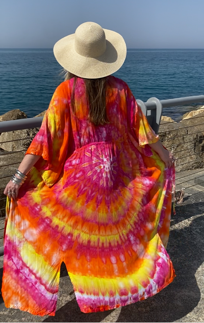 Sunburst Spiral Kimono