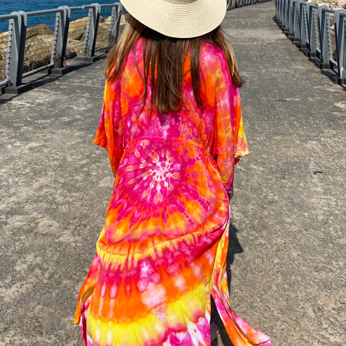 Sunburst Spiral Kimono