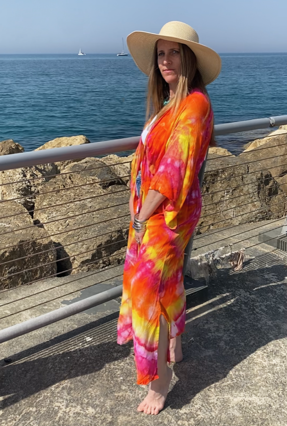 Sunburst Spiral Kimono