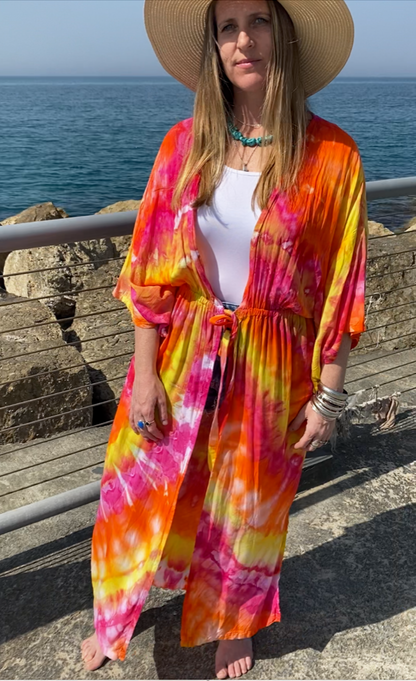 Sunburst Spiral Kimono