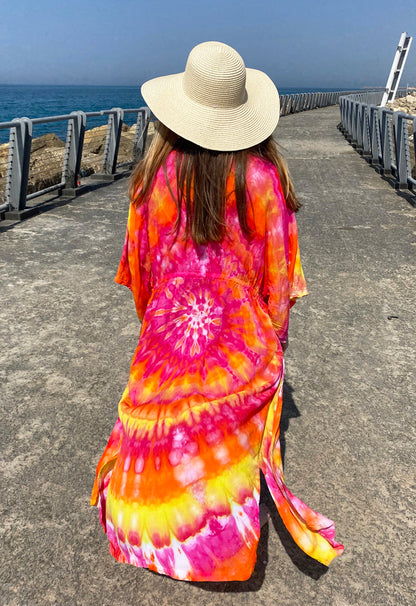 Sunburst Spiral Kimono